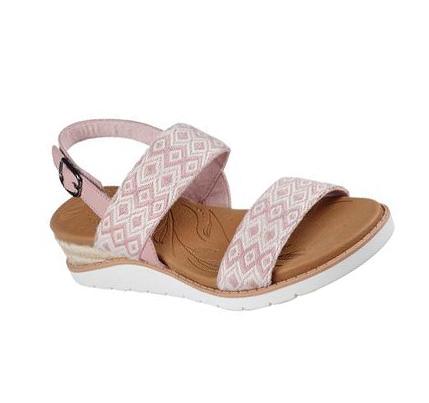 Sandalias Skechers BOBS Beach Kiss - Ocean Rush Mujer Rosas | 51A2R_AR