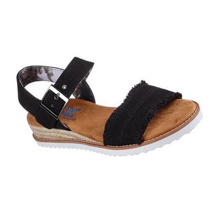 Sandalias Skechers BOBS Desert Kiss - Adobe Princess Mujer Negras | 51925_AR