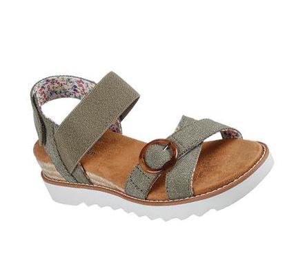 Sandalias Skechers BOBS Desert Kiss Hi - Splendid Wonder Mujer Verde Oliva | 5155A_AR