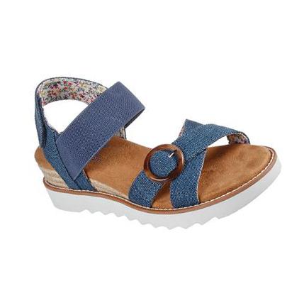 Sandalias Skechers BOBS Desert Kiss Hi - Splendid Wonder Mujer Azul Marino | 516TE_AR