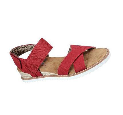 Sandalias Skechers BOBS Desert Kiss - Secret Picnic Mujer Rojas | 52050_AR