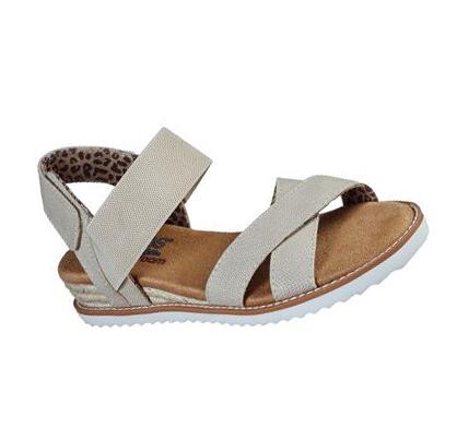 Sandalias Skechers BOBS Desert Kiss - Secret Picnic Mujer Beige | 521TD_AR