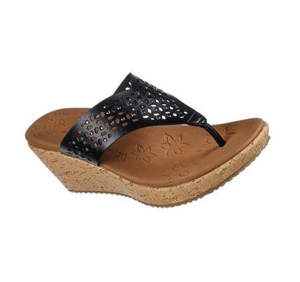 Sandalias Skechers Beverlee - Pier Stroll Mujer Negras | 5053X_AR