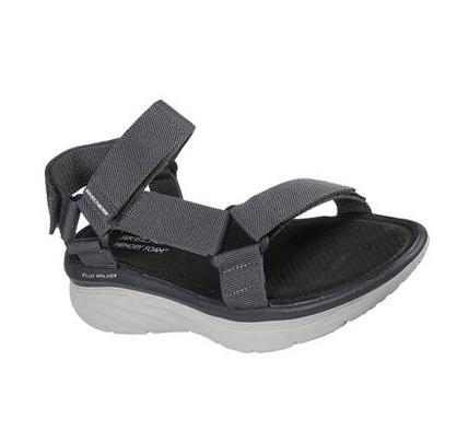 Sandalias Skechers D'Lux Walker Hombre Gris | 6558L_AR