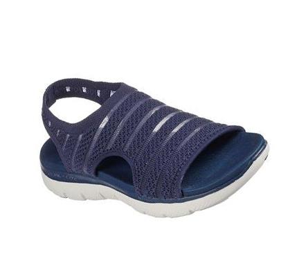 Sandalias Skechers Flex Appeal 2.5 - Boldest Mujer Azul Marino | A6550_AR