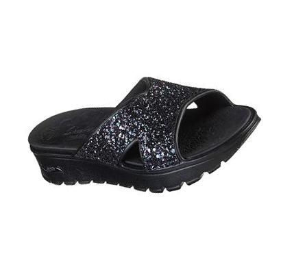 Sandalias Skechers Foamies: Arch Fit Footsteps - Dazzled Girl Mujer Negras | A180R_AR