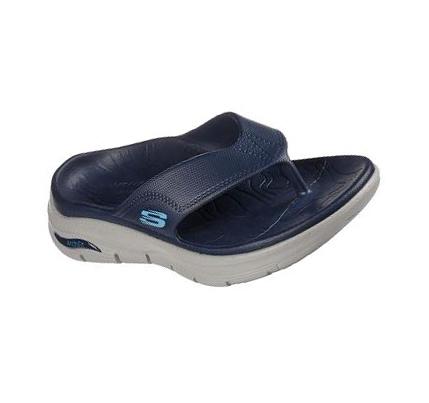 Sandalias Skechers Foamies: Arch Fit Mujer Azul Marino | A2T8L_AR