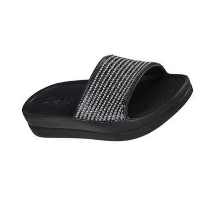 Sandalias Skechers Foamies: Cali Charm - Be Fancy Mujer Negras | A253B_AR