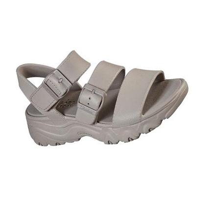 Sandalias Skechers Foamies: D'Lites 2.0 - Estilo Icon Mujer Gris Marrones | A0T6R_AR