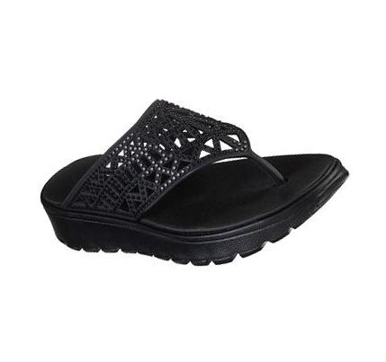 Sandalias Skechers Foamies: Footsteps - She's Cute Mujer Negras | A128R_AR