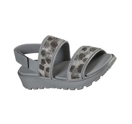 Sandalias Skechers Foamies: Footsteps Mujer Gris | A01T8_AR