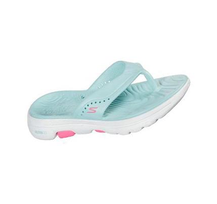 Sandalias Skechers Foamies: GOwalk 5 - Bali Mujer Turquesa Claro | A326S_AR