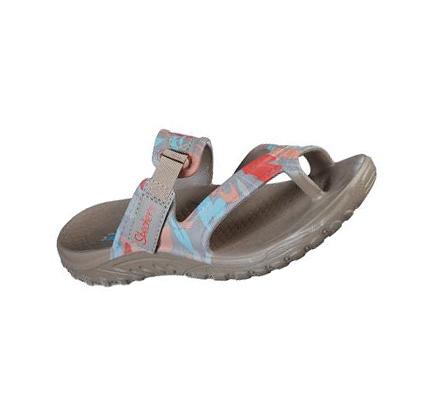 Sandalias Skechers Foamies: Reggae - Rainforest Mujer Gris Marrones | AA053_AR