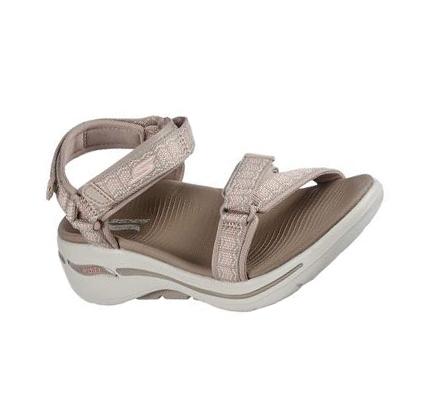 Sandalias Skechers GO WALK Arch Fit - Affinity Mujer Gris Marrones | 5292L_AR