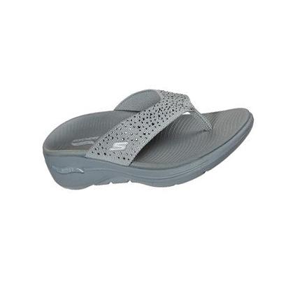 Sandalias Skechers GO WALK Arch Fit - Dazzle Mujer Gris | 5A92L_AR