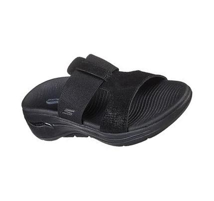 Sandalias Skechers GO WALK Arch Fit - Lively Mujer Negras | 53050_AR