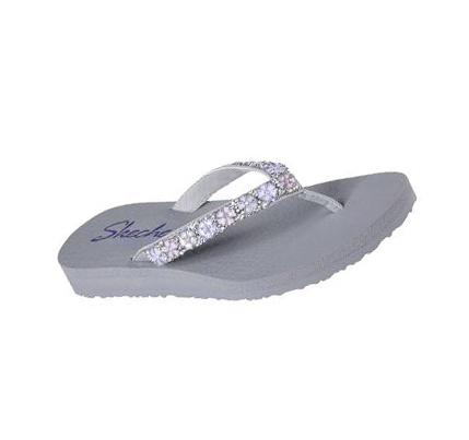 Sandalias Skechers Meditation - Daisy Delight Mujer Gris | 56533_AR