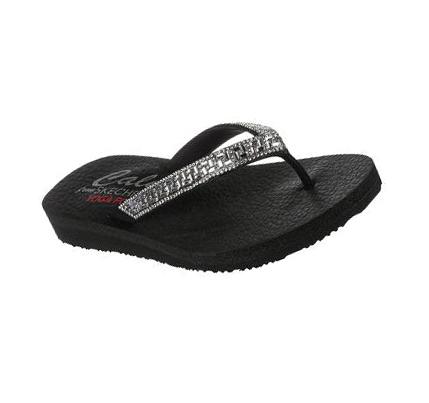 Sandalias Skechers Meditation - Geo-Princess Mujer Negras | 56T8S_AR