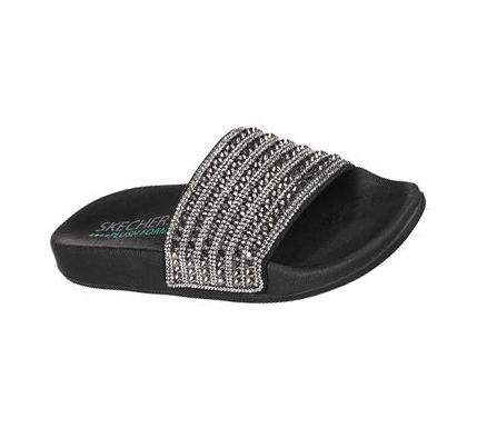 Sandalias Skechers Pop Ups - Rocker Glam Mujer Negras | 5503D_AR