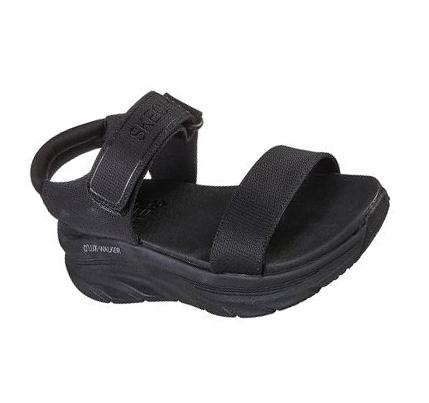 Sandalias Skechers Relaxed Fit: D'Lux Walker - New Block Mujer Negras | A628A_AR