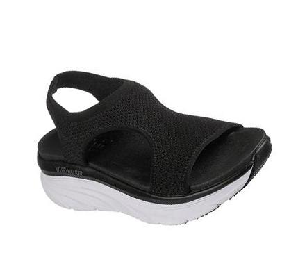 Sandalias Skechers Relaxed Fit: D'Lux Walker - Retro Sun Mujer Negras | A6A2L_AR