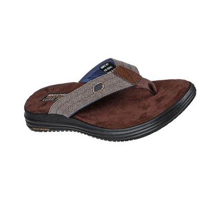 Sandalias Skechers Relaxed Fit: Proven SD - Radnor Hombre Chocolate | 66830_AR