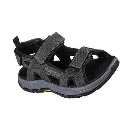 Sandalias Skechers Relaxed Fit: Respected SD - Moralto Hombre Negras | 65830_AR