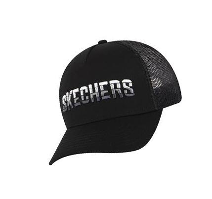 Sombreros Skechers Textured Logo Trucker Hombre Negras | I2T50_AR