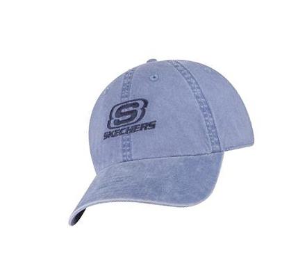 Sombreros Skechers Washed Dad Hombre Azules | IA3TA_AR