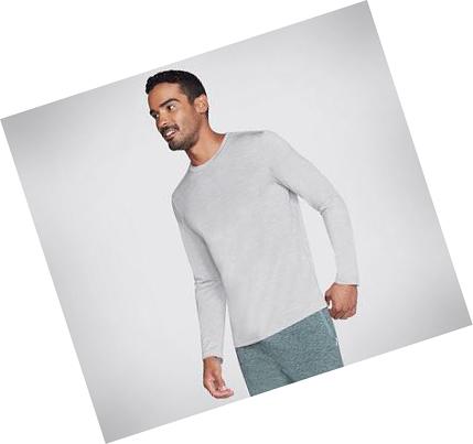 Sudadera Skechers Apparel On the Carretera Long Sleeve Hombre Gris | A9500_AR