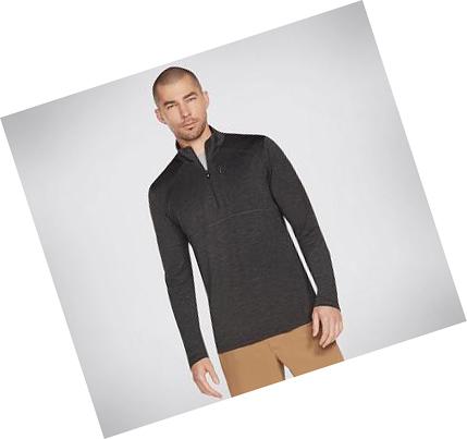 Sudadera Skechers Apparel On the Carretera 1/4 Zip Hombre Negras | AA6AR_AR