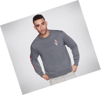 Sudadera Skechers Apparel SKX Restore Crew Fleece Hombre Gris | A8T5B_AR