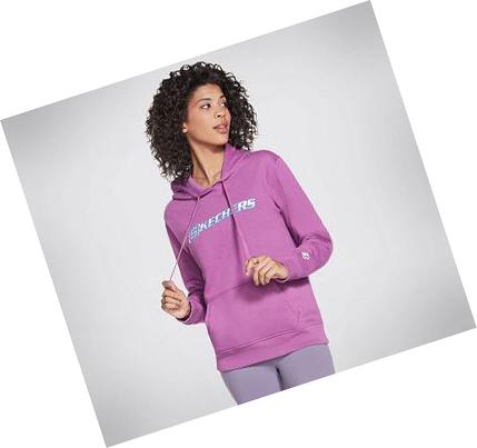 Sudadera Skechers GOLOUNGE Heritage Logo Pullover Mujer Moradas | A1193_AR