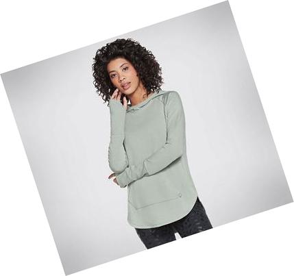 Sudadera Skechers GO LOUNGE Awakened Mujer Verde Oliva | A2690_AR