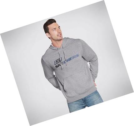 Sudadera Skechers GOlounge Triple Linework Hombre Gris | A86AW_AR