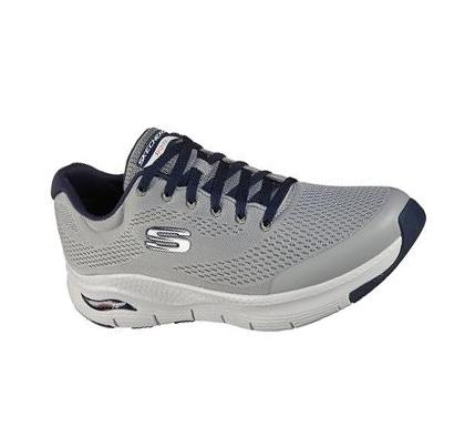 Zapatillas Deportivos Skechers Arch Fit Hombre Gris Azul Marino | 5T125_AR