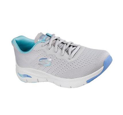 Zapatillas Deportivos Skechers Arch Fit - Infinity Cool Mujer Gris Azules | A398W_AR