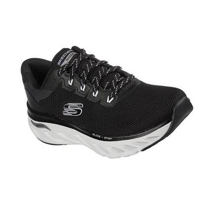 Zapatillas Deportivos Skechers Arch Fit Glide-Step - Highlighter Mujer Negras Blancas | ATT3B_AR