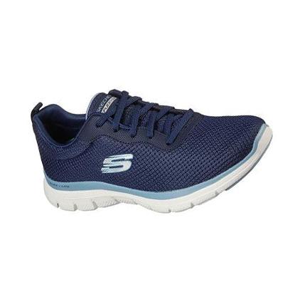 Zapatillas Deportivos Skechers Flex Appeal 4.0 - Brilliant View Mujer Azul Marino Azules | 80090_AR