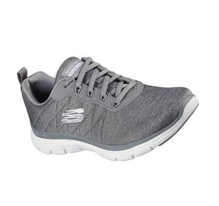 Zapatillas Deportivos Skechers Flex Appeal 4.0 - Vivid Pattern Mujer Gris | I923Q_AR