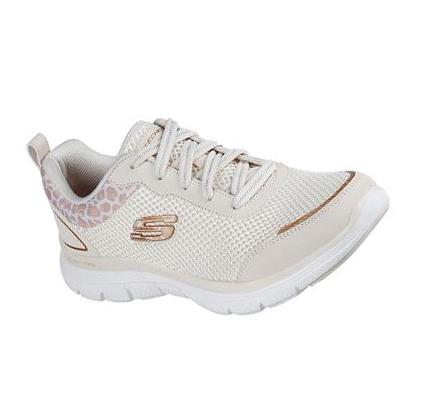 Zapatillas Deportivos Skechers Flex Appeal 4.0 - Wild Pulse Mujer Beige Doradas | I998B_AR