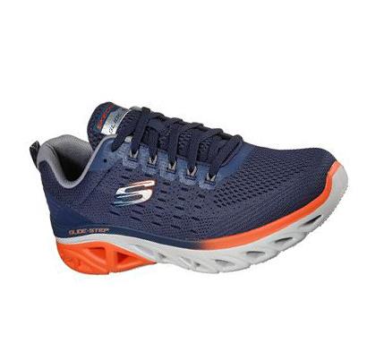 Zapatillas Deportivos Skechers Glide-Step Deporte - New Appeal Hombre Azul Marino Naranjas | 518T8_AR