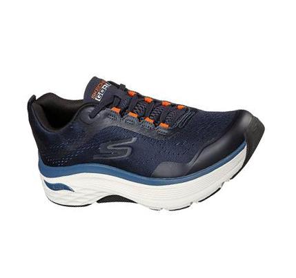 Zapatillas Deportivos Skechers Max Cushioning Arch Fit Hombre Azul Marino Naranjas | 6A1A5_AR