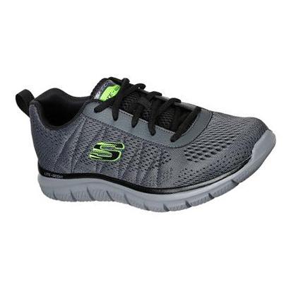 Zapatillas Deportivos Skechers Pista - Moulton Hombre Gris Negras | A2390_AR