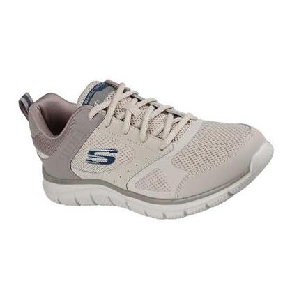 Zapatillas Deportivos Skechers Pista - Syntac Hombre Gris Marrones | A2T53_AR