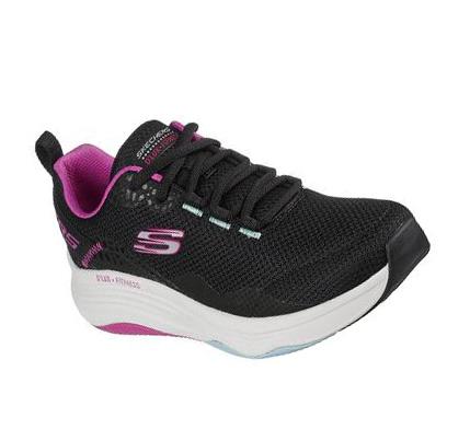 Zapatillas Deportivos Skechers Relaxed Fit: D'Lux Fitness - Roam Free Mujer Negras Rosas | 3098W_AR