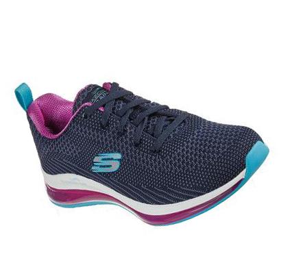 Zapatillas Deportivos Skechers Skech-Air Element 2.0 - Amuse Me Mujer Azul Marino Moradas | 39T3G_AR