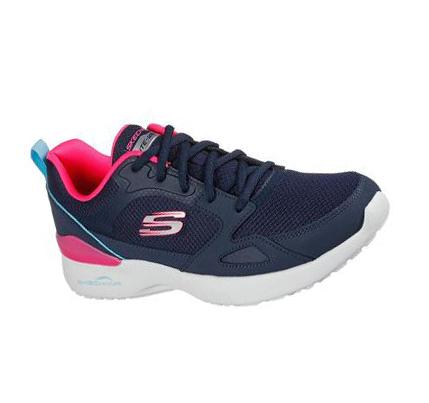 Zapatillas Deportivos Skechers Skech-Air Dynamight - Carefree Way Mujer Azul Marino Rosas | 3TA8W_AR