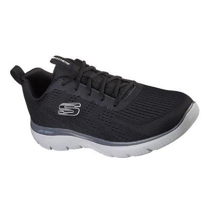 Zapatillas Deportivos Skechers Summits - Torre Hombre Negras Gris | A339D_AR