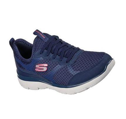 Zapatillas Deportivos Skechers Summits - Free Classics Mujer Azul Marino | TTT3Q_AR